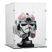 Acrylic display for various LEGO&reg; Helmet models (18 x 18 x 24 cm with black base)