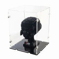 Acrylic display for various LEGO&reg; Helmet models (18 x 18 x 24 cm with black base)