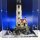 Display in acrilico per LEGO&reg; 21335 Faro motorizzato (con motivo di sfondo e base nera)