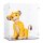 Pr&eacute;sentoir en acrylique pour LEGO&reg; 43247 Simba, le jeune roi lion (avec base noire)