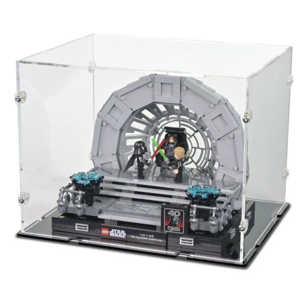 Acrylic display for LEGO&reg; 75352 Star Wars Throne Room of the Imperators &ndash; Diorama (with black base)