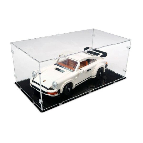 Display acrilico per LEGO&reg; 10295 Porsche 911 (con base nera)