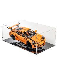 Acrylic display XL for LEGO&reg; 42056 Porsche 911 GT3 RS (With black base)