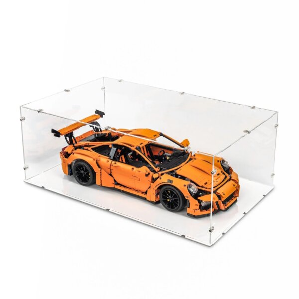 Acrylic display XL for LEGO&reg; 42056 Porsche 911 GT3 RS (With white base)