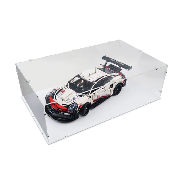 Acryl-Display XL f&uuml;r LEGO&reg; 42096 Porsche 911 RSR (mit weissem Boden)