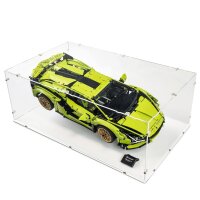 Acryl-Display XL f&uuml;r LEGO&reg; 42115 Lamborghini Si&aacute;n FKP 37 (Mit weissem Boden)
