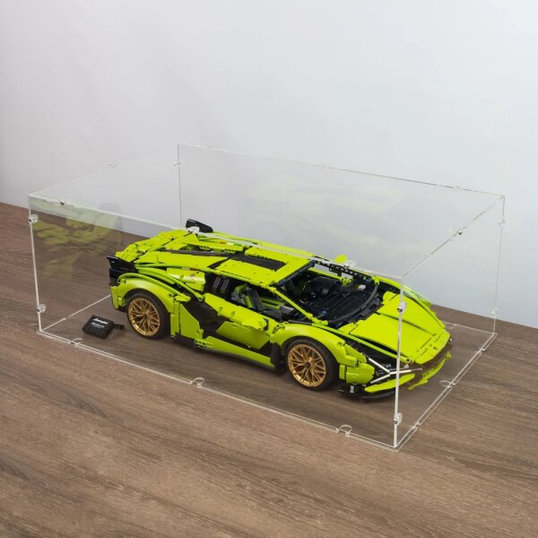 Acrylic display XL for LEGO&reg; 42115 Lamborghini Si&aacute;n FKP 37 (With clear base, stackable)