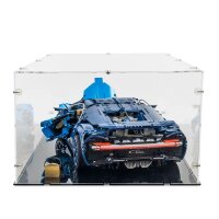 Display acrilico XL per LEGO&reg; 42083 Bugatti Chiron (con base nera)