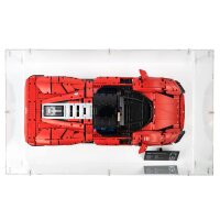 Acryl-Display XL f&uuml;r LEGO&reg; 42143 Ferrari Daytona SP3 (Mit weissem Boden)