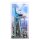 Display in acrilico per LEGO&reg; Torre degli Avengers (con motivo di sfondo e base nera)
