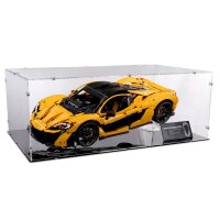 Acrylic display XL & stand for LEGO&reg; 42172 McLaren P1 (with black base)