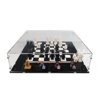 Pr&eacute;sentoir en acrylique pourLEGO&reg; 76392 Harry Potter le jeu d&eacute;checs du sorcier de Poudlard  (avec base noire)
