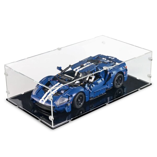 Display acrilico per LEGO&reg; 42154 Ford GT 2022 (con base nera)