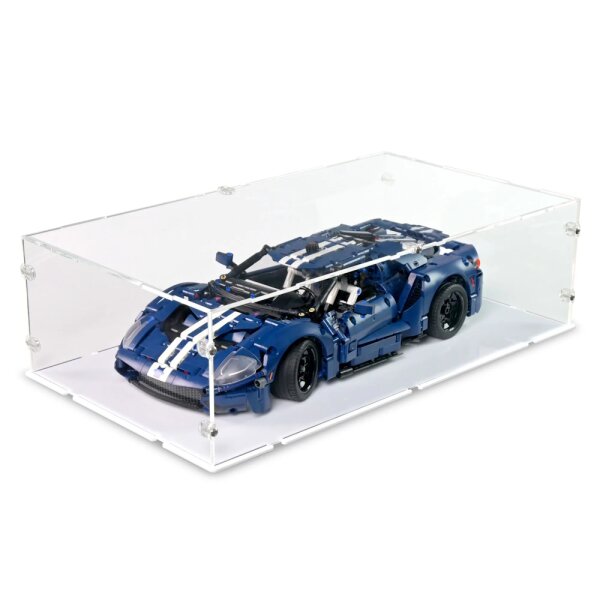 Acryl-Display f&uuml;r LEGO&reg; 42154 Ford GT 2022 (mit weissem Boden)