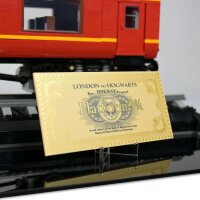 Acrylic display for LEGO&reg; 76405 Harry Potter Hogwarts Express &ndash; Collectors Edition (with background motif and black base)