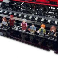 Acrylic display for LEGO&reg; 76405 Harry Potter Hogwarts Express &ndash; Collectors Edition (with background motif and black base)