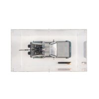 Acrylic display for LEGO&reg; 10300 The Time Machine from Back to the Future (With white base)