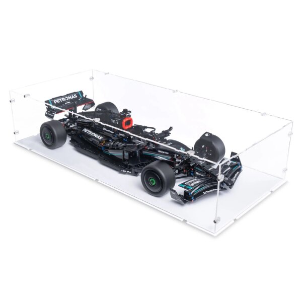 Acryl-Display f&uuml;r LEGO&reg; 42171 Mercedes-AMG F1 W14 E Performance (Mit weissem Boden)