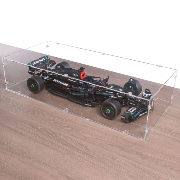 Acrylic display for LEGO&reg; 42171 Mercedes-AMG F1 W14 E Performance (With clear base, stackable)