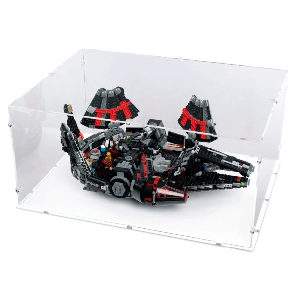 Display in acrilico per LEGO&reg;75389 Star Wars Dark Millennium Falcon (con base bianca)