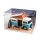 Acrylic display L for LEGO&reg; 10279 Volkswagen T2 Camper (With background image - beach at night)