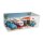 Acrylic display XXL for LEGO&reg; 10220/10279/10252 Volkswagen T1/T2 & Beetle (With background image - beach during the day)