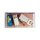 Pr&eacute;sentoir acrylique XXL pour LEGO&reg; 10220/10279/10252 Volkswagen T1/T2 & Beetle (avec image darri&egrave;re-plan - Plage la nuit)