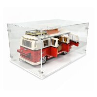 Pr&eacute;sentoir en acrylique pour LEGO&reg; 10220 Volkswagen T1 Camper Bus (avec base blanc)
