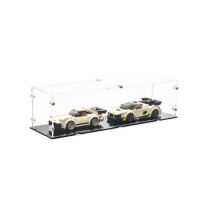 Acrylic display for 2 LEGO&reg; Speed ??Champions models (with black base)