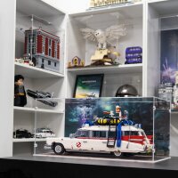 Acrylic display for LEGO&reg; 10274 Ghostbusters Ecto 1 (With floor and background image)