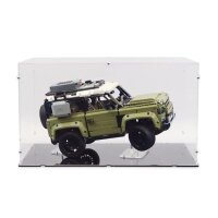 Pr&eacute;sentoir en acrylique pour LEGO&reg; 42110 Land Rover Defender (avec fond noir)