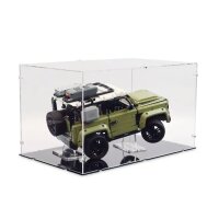 Pr&eacute;sentoir en acrylique pour LEGO&reg; 42110 Land Rover Defender (avec fond noir)
