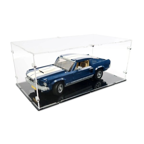 Pr&eacute;sentoir en acrylique pour LEGO&reg; 10265 Ford Mustang (avec base noire)