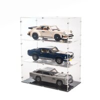 Acrylic display for LEGO&reg; 10262 James Bond Aston Martin DB5 (With clear base, stackable)