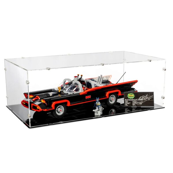 Display in acrilico per LEGO&reg; 76328 Batman: Batmobile della serie TV anni 60 (con base nera)