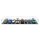 Pr&eacute;sentoir acrylique XL pour 8 mod&egrave;les LEGO&reg; Speed Champions c&ocirc;te &agrave; c&ocirc;te (avec socle noir)
