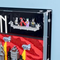 Pr&eacute;sentoir mural en acrylique pour LEGO&reg; 76271 Batman : la s&eacute;rie anim&eacute;e Gotham City