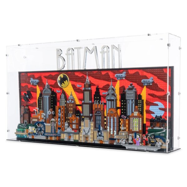 Acrylic display for LEGO&reg; 76271 Batman: The Animated Series Gotham City (With black base)