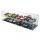 Display in acrilico XL per 8 modelli LEGO&reg; Speed Champions affiancati (con base trasparente, impilabile)