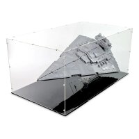 Acrylic Display & Stand for LEGO&reg; 75252 Star Wars Imperial Star Destroyer (With Black Base)