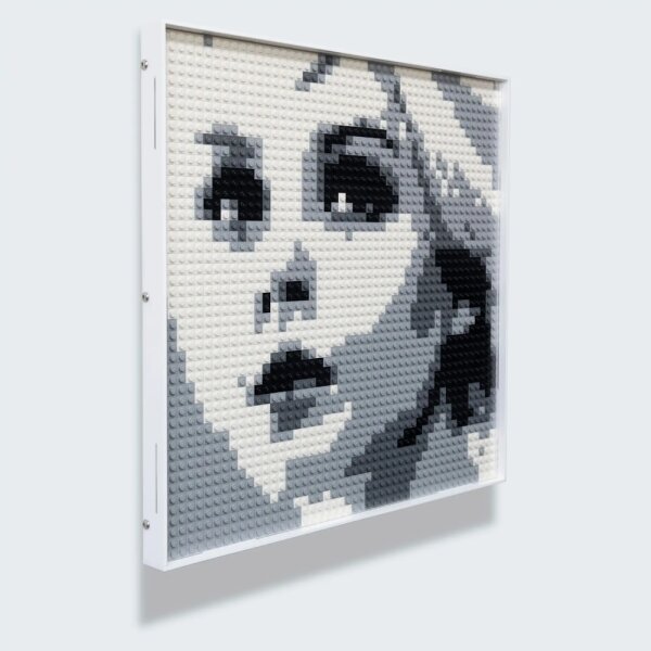 Cadre en acrylique pour LEGO&reg; 40179 Mosaic Designer (Blanc)