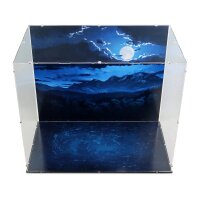 Acryl-Display f&uuml;r LEGO&reg; 71043 Harry Potter Schloss Hogwarts (Mit Hintergrundbild)