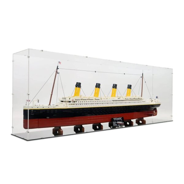 Acryl-Display f&uuml;r LEGO&reg; 10294 Titanic (Mit schwarzem Boden)