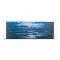 Pr&eacute;sentoir en acrylique pour LEGO&reg; 10294 Titanic (avec image darri&egrave;re-plan et base noire)