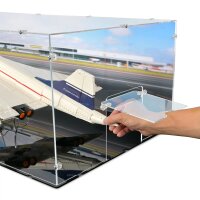 Acrylic display for LEGO&reg; 10318 Concorde (With stand & background image)