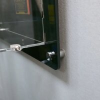 Display da parete in acrilico per LEGO&reg; 10318 Concorde (con fondo nero)