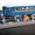 Pr&eacute;sentoir en acrylique pour LEGO&reg; 21344 LOrient Express (avec image darri&egrave;re-plan et sol effet bois)