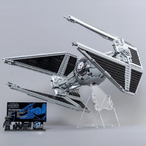 Acrylic stand for LEGO&reg; 75382 Star Wars UCS TIE Interceptor