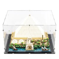 Pr&eacute;sentoir en acrylique pour LEGO&reg; 21058 Grande Pyramide de Gizeh (avec base noire)
