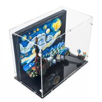Display acrilico per LEGO&reg; 21333 Vincent van Gogh &ndash; Notte stellata (con base nera)